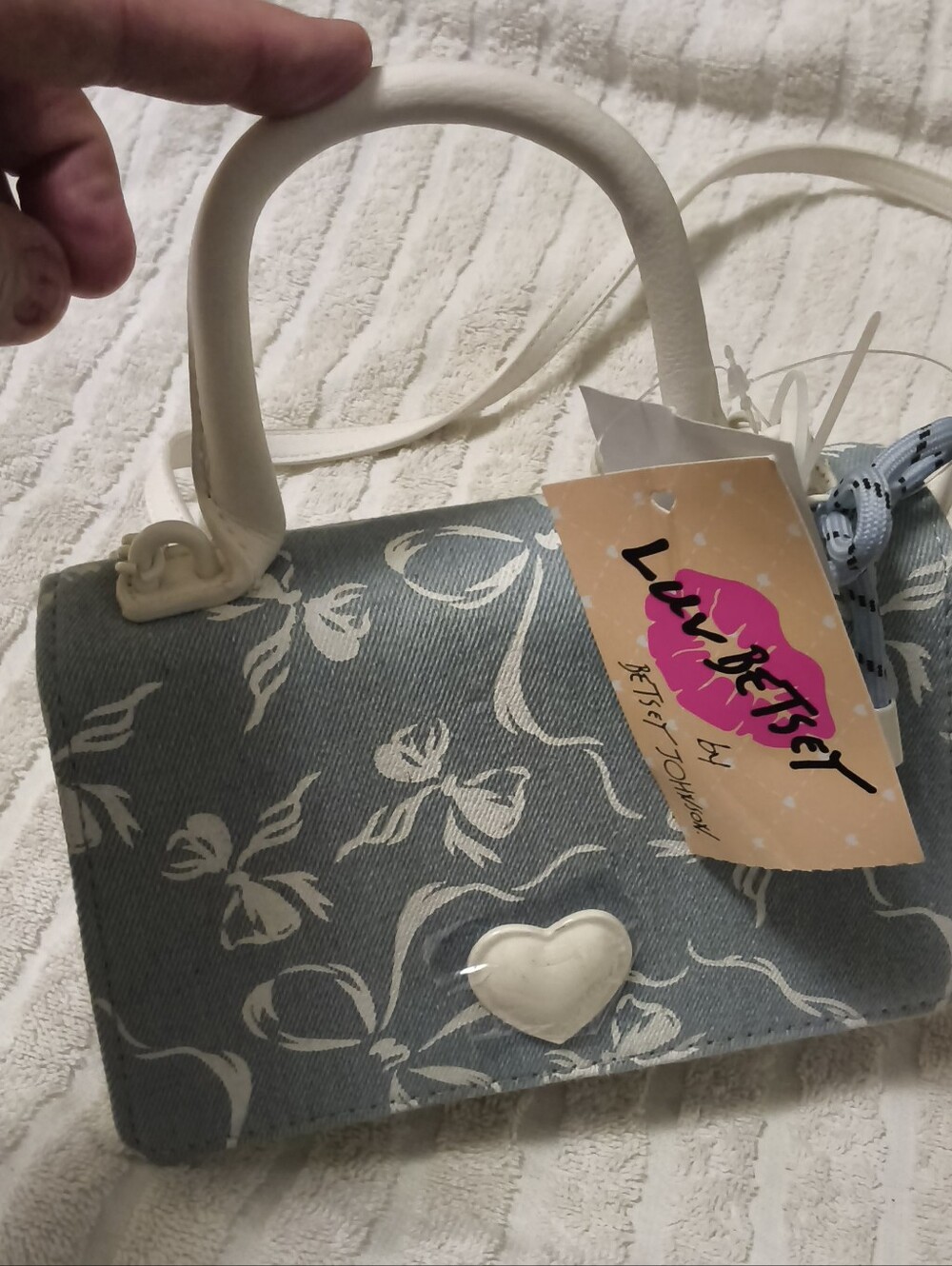 Luv Betsey Floral Heart Accent Women's / Girls Handbag